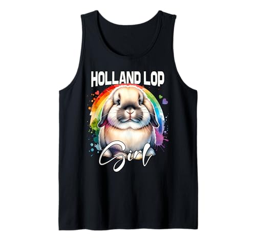 Holland Lop Rabbit Mädchen Zwergwidder Kaninchen Tank Top von Zwergwidder Kaninchen Designs Damen