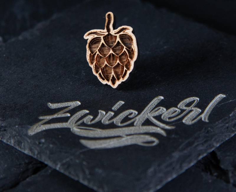 Trachten Anstecker Hopfendolde, Hutpin/Anstecker Für Trachtenhut, Dirndl Und Weste von Zwickerl