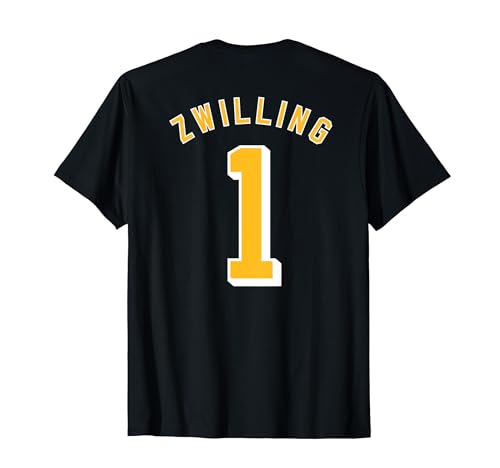 ZWILLING 1 lustige passende T-Shirts für Erwachsene & Kinder T-Shirt von Zwilling Nummer 1 und Nummer 2 passende Trikots