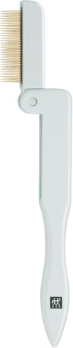 ZWILLING Wimpernkamm (Entfernt überschüssige Mascara, Wimpern Trenner, zusammenklappbar, vergoldete Stahl-Zähne), Premium, Mint von ZWILLING
