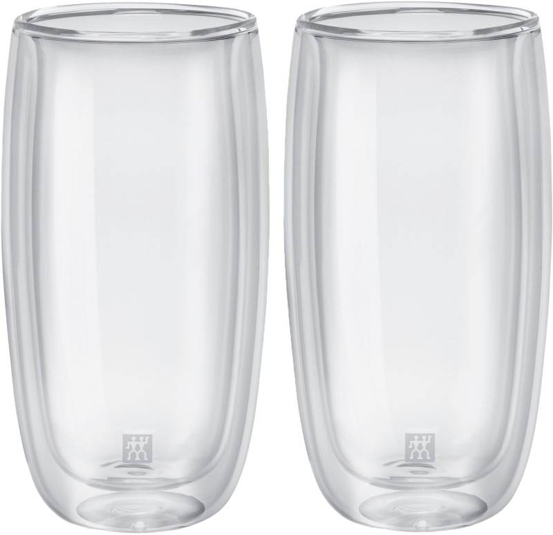 Zwilling Gläser-Set "Softdrinkglas Sorrento, 2er Set", (Set, 2 tlg., 2x Sorrento Softdrinkglas), doppelwandig, Fassungsvermögen je Glas ca. 475 ml von Zwilling