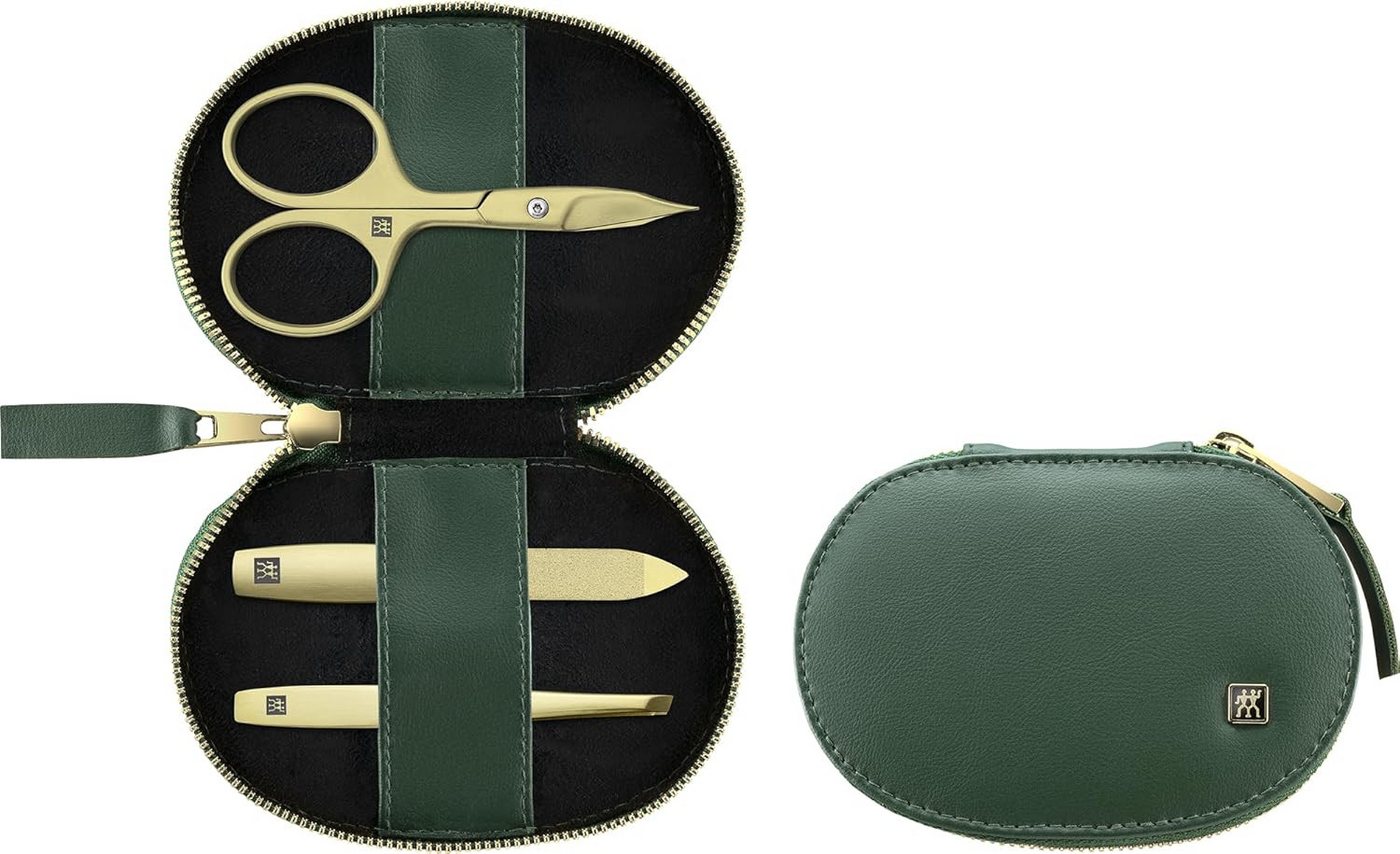 Zwilling Maniküre-Pediküre-Set Zwilling Premium Maniküre Set 3 tlg. vegan, grün Rostfreier Edelstahl, 3-tlg. von Zwilling