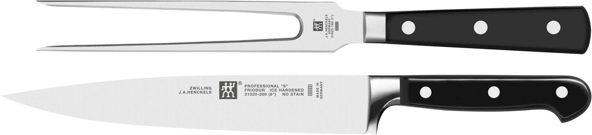 Zwilling Messer-Set "Pro", (Set, 2 tlg., 1 Fleischmesser (20 cm), 1 Fleischgabel (18 cm) von Zwilling