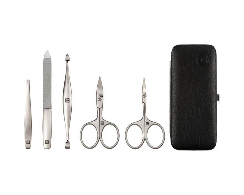 Zwilling Nagelknipser-Set Maniküre Pediküre Set 5tlg. mit Nagelschere, Leder von Zwilling