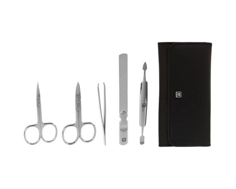 Zwilling Nagelknipser-Set Maniküre Pediküre Set 5tlg. mit Nagelschere, Leder von Zwilling