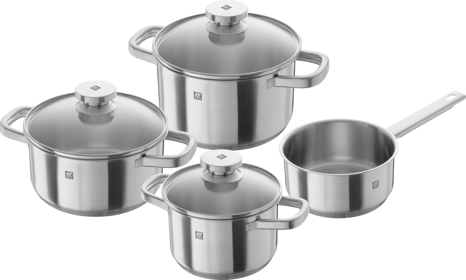 Zwilling Topf-Set "Joy", Edelstahl 18/10, (Set, 4 tlg., je 1 Kochtopf Ø 16/20 cm, 1 Bratentopf Ø 20 cm, 1 Kasserolle Ø 16 cm) von Zwilling