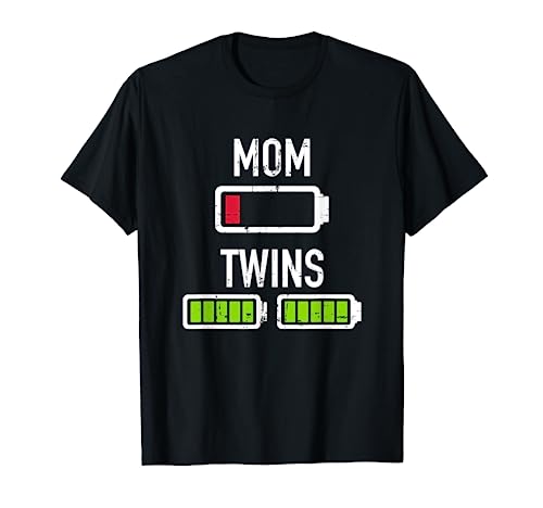 Zwillinge Mama Batterie T-Shirt von Zwillinge Geschenke