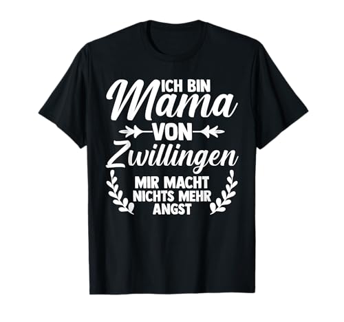 Mutter Zwillingsmama Mama von Zwillingen T-Shirt von Zwillinge Zwillingsmama Zwillingsmutter Geschenk