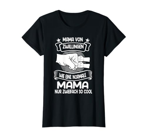Zwillings-Mama zweifach so cool Mutter Zwillinge T-Shirt Zwillings-Mama zweifach so cool Mutter Zwillinge T-Shirt von Zwillinge & Zwillinge Geschenk-Idee