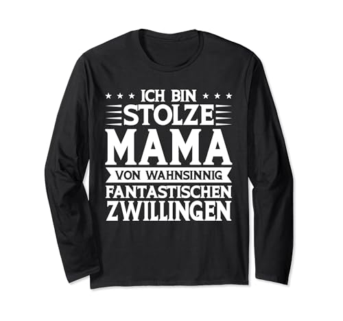 ich bin Mama von fantastischen Zwillingen Kinder Langarmshirt ich bin Mama von fantastischen Zwillingen Kinder Langarmshirt von Zwillingen & Mama von Zwillingen Geschenk