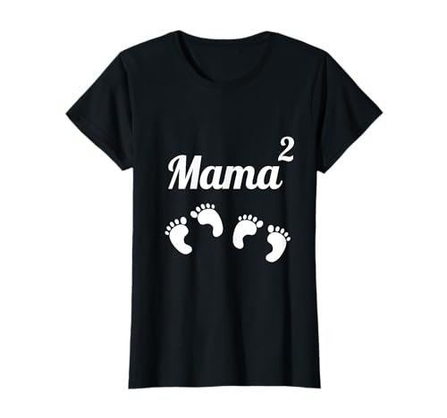 Damen Süßes Baby Füße T Shirt I Schwanger mit Zwillingen Shirt T-Shirt Damen Süßes Baby Füße T Shirt I Schwanger mit Zwillingen Shirt T-Shirt von Zwillings Mama T-Shirts & Geschenke