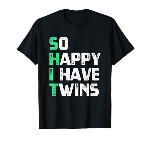 Papa von Zwillingen Mutter Mama von Zwillingen Zwillingspapa T-Shirt Papa von Zwillingen Mutter Mama von Zwillingen Zwillingspapa T-Shirt von Zwillingseltern Geschenke für Zwillingsmama