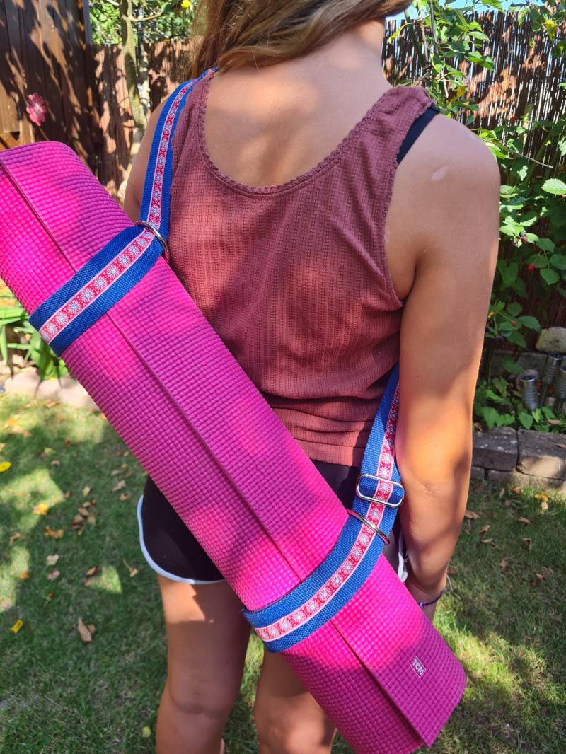 Gurt Für Yogamatte | Verstellbar Dunkelblau von Zwillingsgarn