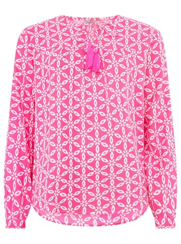 Zwillingsherz Bluse Stargazing, Langarm Mehrfarbig Damen Gr. M von Zwillingsherz