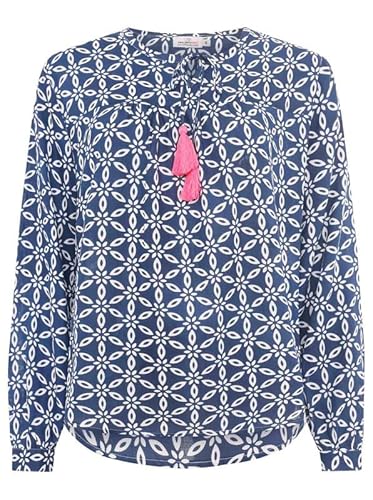 Zwillingsherz Bluse Stargazing, Langarm Mehrfarbig Damen Gr. S von Zwillingsherz