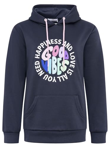 Zwillingsherz Damen Hoodie mit Kapuze – Kuscheliger Oversize Kapuzenpullover – Weicher Sweatshirt Pullover für Frauen Aufdruck – Stylischer Look für Frühling, Herbst & Winter – Loungewear Good Vibes von Zwillingsherz