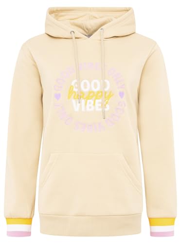 Zwillingsherz Damen Hoodie mit Kapuze – Kuscheliger Oversize Kapuzenpullover – Weicher Sweatshirt Pullover für Frauen Aufdruck – Stylischer Look für Frühling, Herbst & Winter – Loungewear Mode Happy von Zwillingsherz