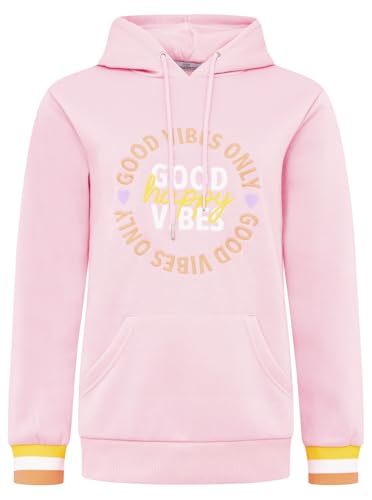 Zwillingsherz Damen Hoodie mit Kapuze – Kuscheliger Oversize Kapuzenpullover – Weicher Sweatshirt Pullover für Frauen Aufdruck – Stylischer Look für Frühling, Herbst & Winter – Loungewear Mode Happy von Zwillingsherz