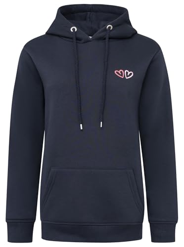 Zwillingsherz Damen Hoodie mit Kapuze – Kuscheliger Oversize Kapuzenpullover – Weicher Sweatshirt Pullover für Frauen Aufdruck – Stylischer Look für Frühling, Herbst & Winter – Loungewear Mode Herzen von Zwillingsherz