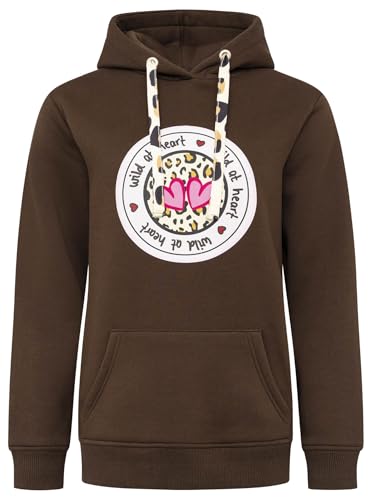 Zwillingsherz Damen Hoodie mit Kapuze – Kuscheliger Oversize Kapuzenpullover – Weicher Sweatshirt Pullover für Frauen Aufdruck – Stylischer Look für Frühling, Herbst & Winter – Loungewear Mode Leo von Zwillingsherz