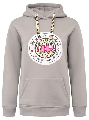 Zwillingsherz Damen Hoodie mit Kapuze – Kuscheliger Oversize Kapuzenpullover – Weicher Sweatshirt Pullover für Frauen Aufdruck – Stylischer Look für Frühling, Herbst & Winter – Loungewear Mode Leo von Zwillingsherz
