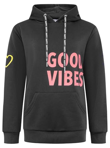 Zwillingsherz Damen Hoodie mit Kapuze – Kuscheliger Oversize Kapuzenpullover – Weicher Sweatshirt Pullover für Frauen Aufdruck – Stylischer Look für Frühling, Herbst & Winter – Loungewear Mode Smile von Zwillingsherz