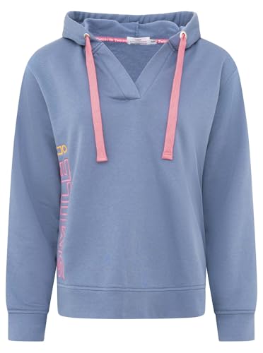 Zwillingsherz Damen Hoodie mit Kapuze – Kuscheliger Oversize Kapuzenpullover – Weicher Sweatshirt Pullover für Frauen Aufdruck – Stylischer Look für Frühling, Herbst & Winter – Loungewear V-Neck Neon von Zwillingsherz