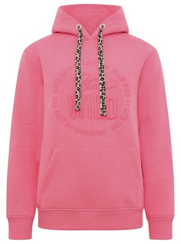 Zwillingsherz Damen Hoodie mit Kapuze – Kuscheliger Oversize Kapuzenpullover – Weicher Sweatshirt Pullover für Frauen Aufdruck – Stylischer Look für Frühling, Herbst & Winter – Loungewear Wild Leo von Zwillingsherz