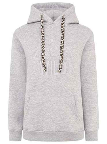 Zwillingsherz Damen Hoodie mit Kapuze – Kuscheliger Oversize Kapuzenpullover – Weicher Sweatshirt Pullover für Frauen Aufdruck – Stylischer Look für Frühling, Herbst & Winter – Loungewear Wild Leo von Zwillingsherz