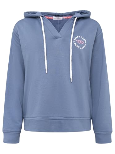 Zwillingsherz Damen Hoodie mit Kapuze – Kuscheliger Oversize Kapuzenpullover – Weicher Sweatshirt Pullover für Frauen Aufdruck – Stylischer Look für Frühling, Herbst & Winter – V-Neck Herzen von Zwillingsherz