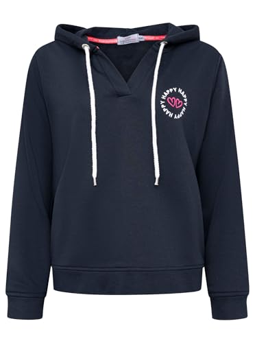 Zwillingsherz Damen Hoodie mit Kapuze – Kuscheliger Oversize Kapuzenpullover – Weicher Sweatshirt Pullover für Frauen Aufdruck – Stylischer Look für Frühling, Herbst & Winter – V-Neck Herzen von Zwillingsherz