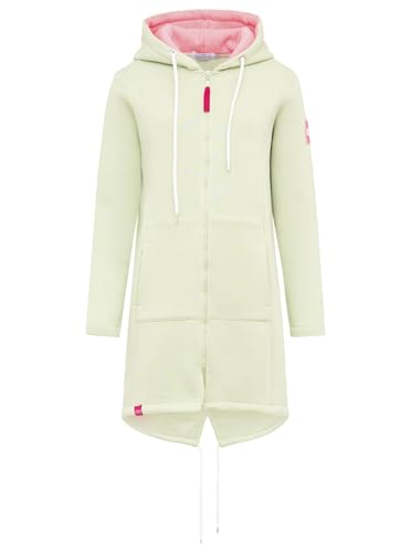 Zwillingsherz Damen Hoodiemantel, Sweatjacke mit Kapuze, Maritim Design, Langarm, Regular Fit (DE/NL/SE/PL, Alphanumerisch, M, Regular, Regular, Grün) von Zwillingsherz