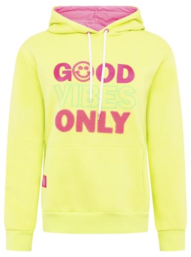 Zwillingsherz Damen Kapuzenpullover, Casual Maritim, Langarm, Baumwolle-Polyester, Regular Fit, mit Kängurutasche (DE/NL/SE/PL, Alphanumerisch, M, Regular, Regular, Lime) von Zwillingsherz
