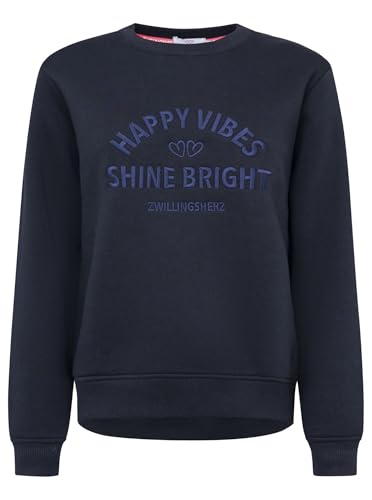 Zwillingsherz Damen Sweater – Kuscheliger Oversize Frauen Sweater – Weicher Sweatshirt Pullover für Frauen Aufdruck – Stylisch für Frühling, Herbst & Winter – Loungewear Mode Zwei Herzen von Zwillingsherz