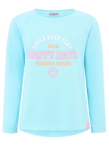 Zwillingsherz Damen Sweatshirt, Maritim Casual, Langarm, Baumwolle-Polyester, Hüftlang (DE/NL/SE/PL, Alphanumerisch, M, Regular, Regular, Happy Türkis) von Zwillingsherz