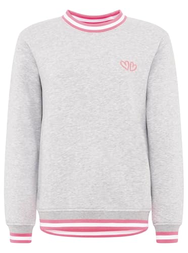 Zwillingsherz Damen Sweatshirt – Langer bequemer Pullover aus Baumwolle - Frauen Damenpullover Loungewear Mode - Freizeitpullover Casual Damen - Damen Sweater Frühling Herbst Winter Herzen Neon Kante von Zwillingsherz