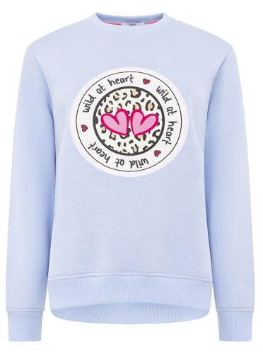 Zwillingsherz Damen Sweatshirt – Langer bequemer Pullover aus Baumwolle - Frauen Damenpullover Loungewear Mode - Freizeitpullover Casual Damen - Damen Sweater Frühling Herbst Winter Leo Herzen von Zwillingsherz