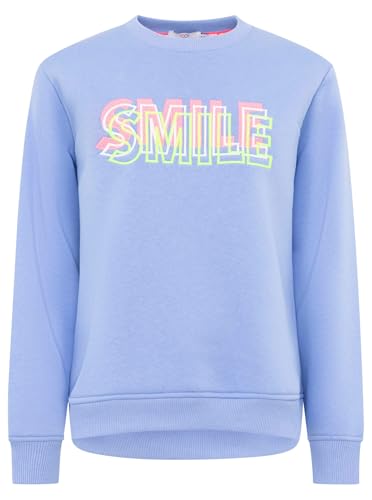 Zwillingsherz Damen Sweatshirt – Langer bequemer Pullover aus Baumwolle - Frauen Damenpullover Loungewear Mode - Freizeitpullover Casual Damen - Damen Sweater Frühling Herbst Winter Neon Schriftzug von Zwillingsherz