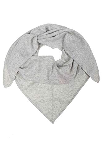 Zwillingsherz Dreieckstuch Stola Schal aus 100% Kaschmir für Damen - Hochwertiges Cashmere Halstuch im Uni Design - Umschlagtuch - Damenschal für Frühling Herbst Winter - hgr von Zwillingsherz