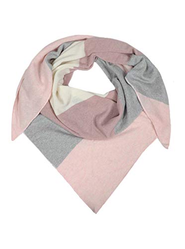 Zwillingsherz Dreieckstuch Stola Schal aus Kaschmir und Wolle für Damen Mädchen Jungen Kinder - Hochwertiges Cashmere Halstuch mit elegantem Muster Motiv - Damenschal für Sommer Herbst Winter von Zwillingsherz