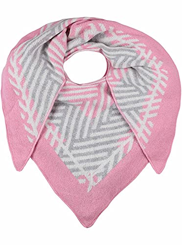 Zwillingsherz Dreieckstuch Stola Schal mit Kaschmir und Wolle für Damen Mädchen - Hochwertiges Cashmere Halstuch im klassischen Streifen Motiv - Damenschal für Sommer Herbst Winter von Zwillingsherz