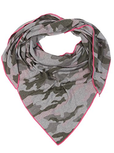 Zwillingsherz Dreieckstuch mit Kaschmir - Hochwertiger Schal im Camouflage Design für Frauen - XXL Hals-Tuch und Damenschal - Strick-Waren von Zwillingsherz