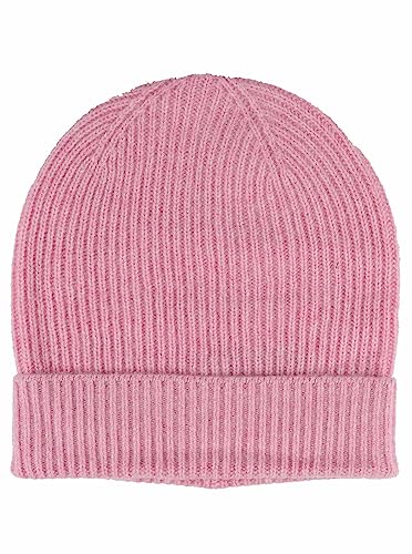 Zwillingsherz Grobstrick-Wintermütze aus 100% Kaschmir - Hochwertige Strickmütze für Damen - Hat - Unisex – One Size – Cashmere – warm & weich im Frühjahr Herbst & Winter - Mel p von Zwillingsherz