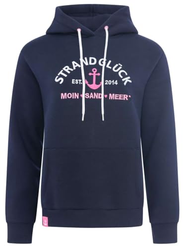 Zwillingsherz Hoodie Moin Sand Meer in Navy (DE/NL/SE/PL, Alphanumerisch, M, Regular, Regular, Navy) von Zwillingsherz
