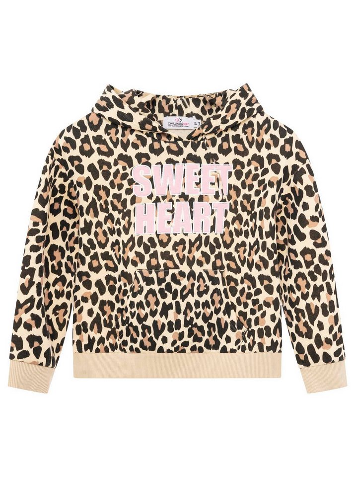 Zwillingsherz Hoodie "Sweet Heart Leo" Mini-Me Leo,mit kontrastierendem Schriftzug von Zwillingsherz