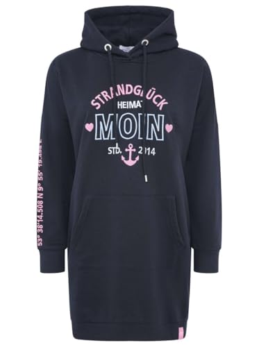 Zwillingsherz Hoodiekleid Strandglück in Navy (DE/NL/SE/PL, Alphanumerisch, L, Regular, Regular, Navy) von Zwillingsherz