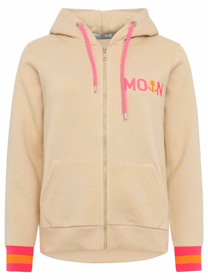 Zwillingsherz Kapuzensweatjacke Hoodiejacke Moin" Mit Kapuze von Zwillingsherz