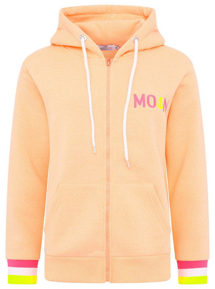 Zwillingsherz Kapuzensweatjacke Hoodiejacke Moin" Mit Kapuze von Zwillingsherz