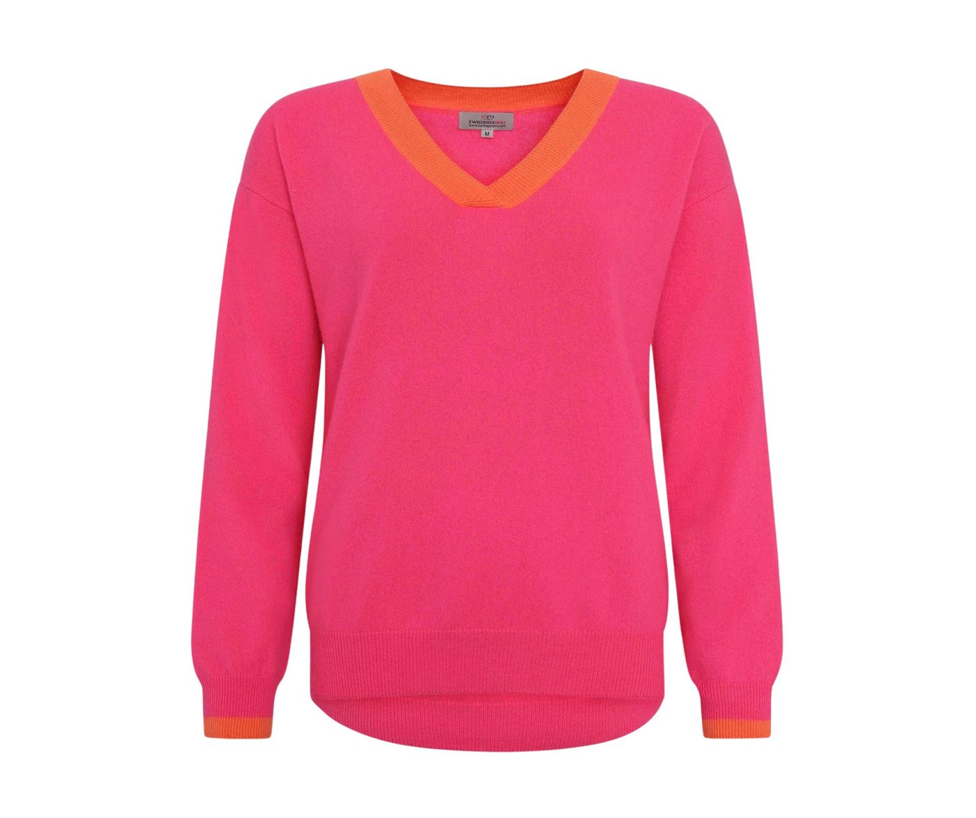 Zwillingsherz Kaschmirpullover Zwillingsherz Damen Kaschmirpullover V-Color-Neck von Zwillingsherz