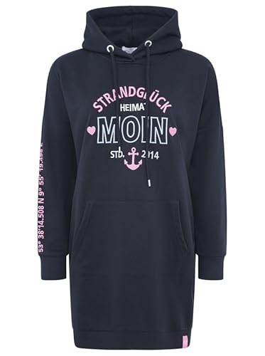 Zwillingsherz Kleid Damen Sweatkleid, Long Hoodie Hoodiekleid Langarm Gr. XXL von Zwillingsherz